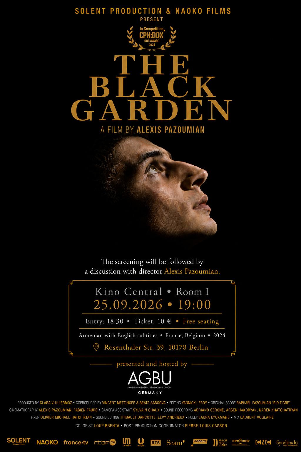 Special Screening: THE BLACK GARDEN - in the presence of director Alexis Pazoumian